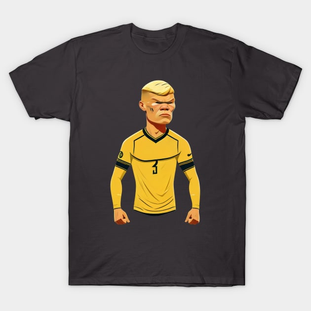 Caricature of Haaland T-Shirt by HarlinDesign